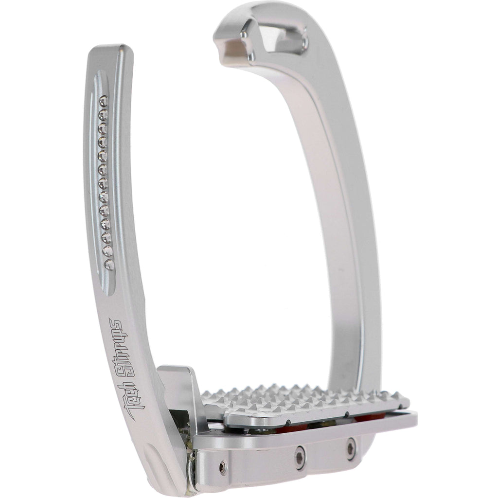 Tech Stirrups Steigbügel Venice Plus Swarovski Dressur Silber/Silber