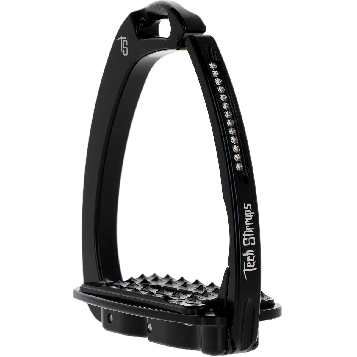 Tech Stirrups Steigbügel Venice Sloped Evo Swarovski Schwarz/Schwarz