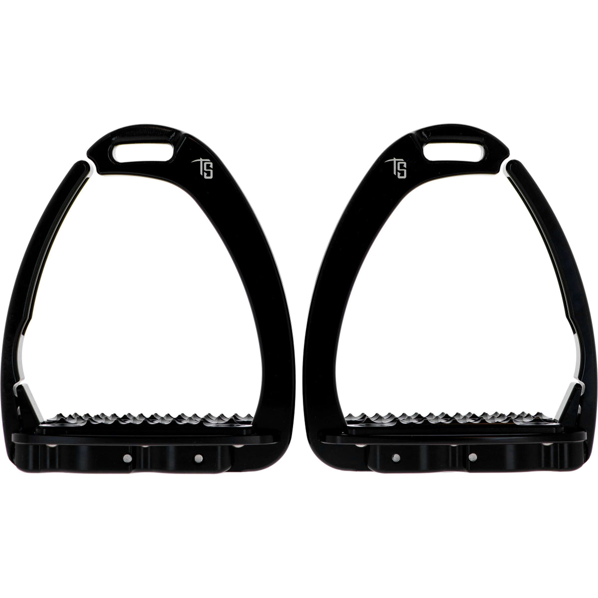 Tech Stirrups Steigbügel Venice Sloped Evo Swarovski Schwarz/Schwarz