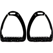 Tech Stirrups Steigbügel Venice Sloped Evo Swarovski Schwarz/Schwarz