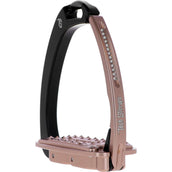 Tech Stirrups Steigbügel Venice Sloped Evo Swarovski Schwarz/Roségold