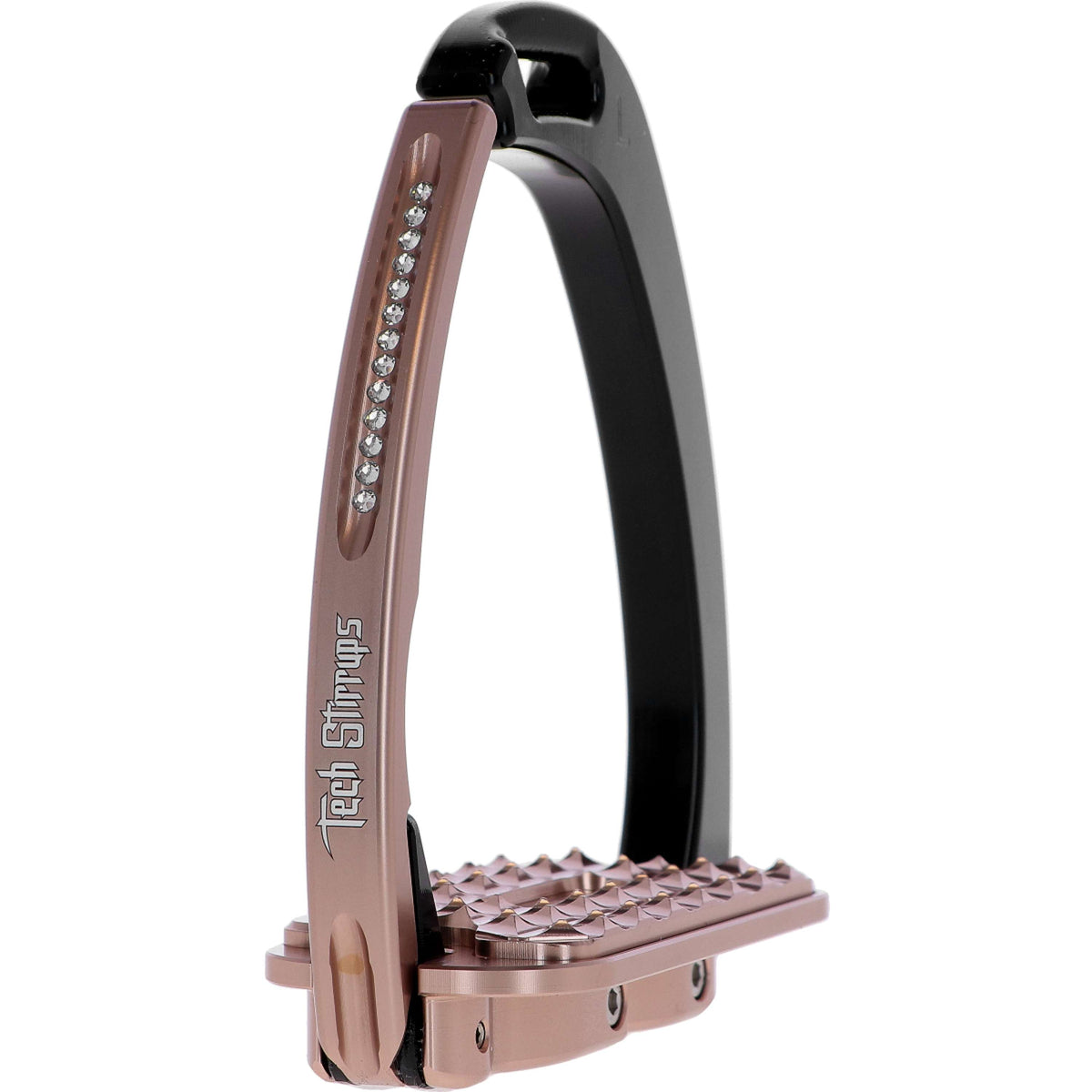 Tech Stirrups Steigbügel Venice Sloped Evo Swarovski Schwarz/Roségold