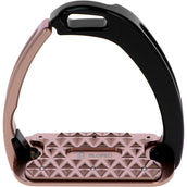 Tech Stirrups Steigbügel Venice Sloped Evo Swarovski Schwarz/Roségold