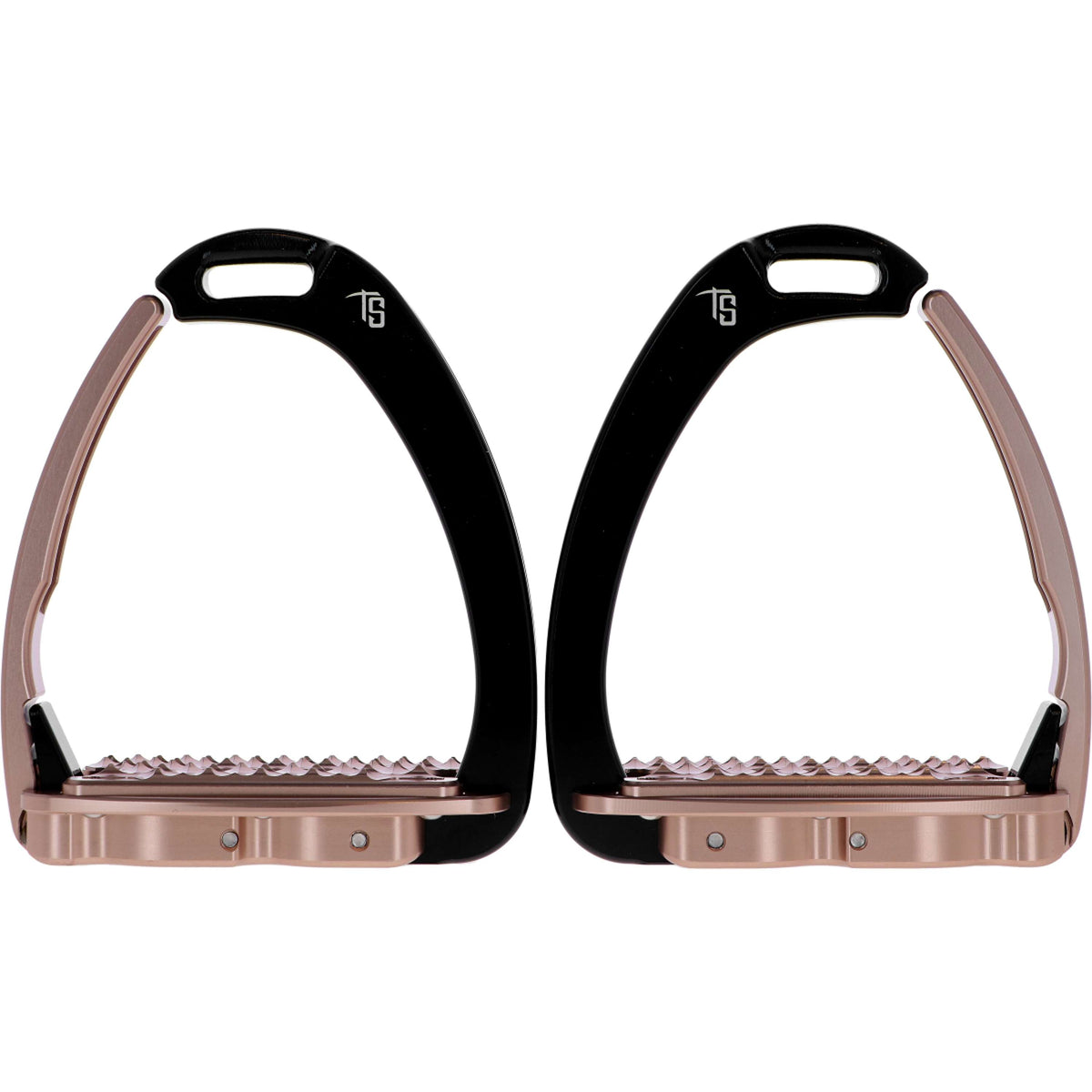 Tech Stirrups Steigbügel Venice Sloped Evo Swarovski Schwarz/Roségold