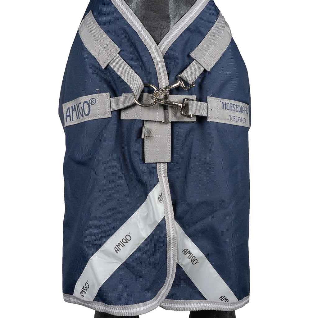 Amigo Turnout Rug Integrated 1200D 150g Navy/Titanium Grey/Silver