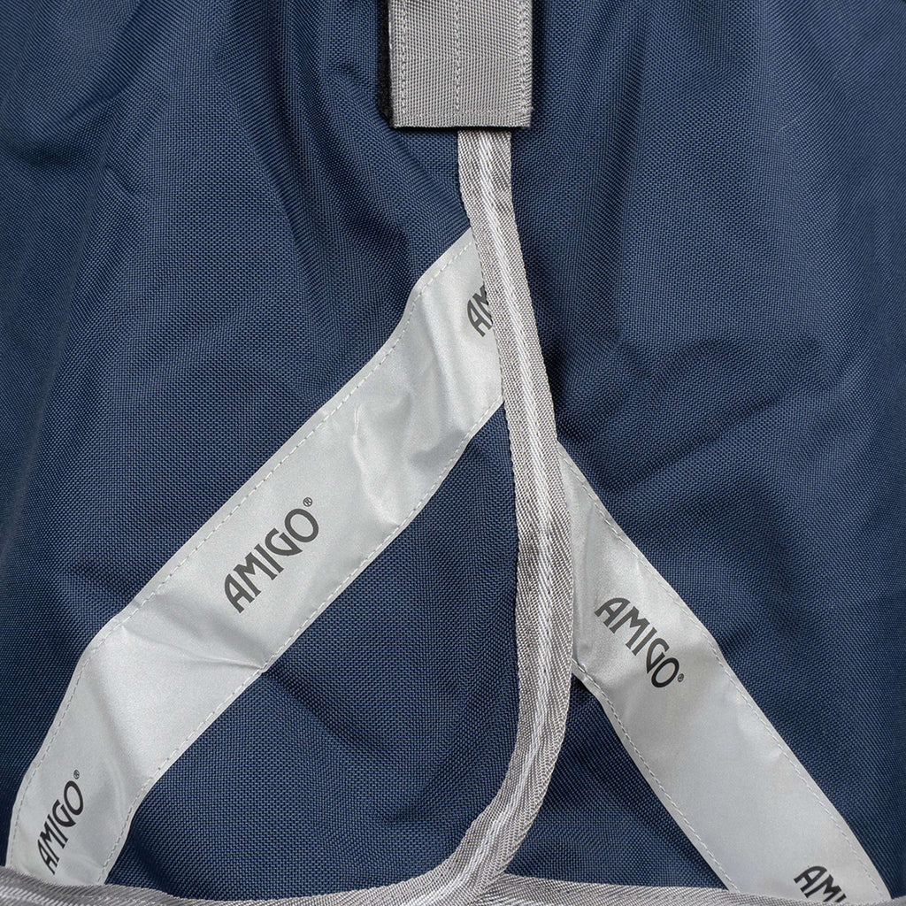 Amigo Turnout Rug Integrated 1200D 150g Navy/Titanium Grey/Silver