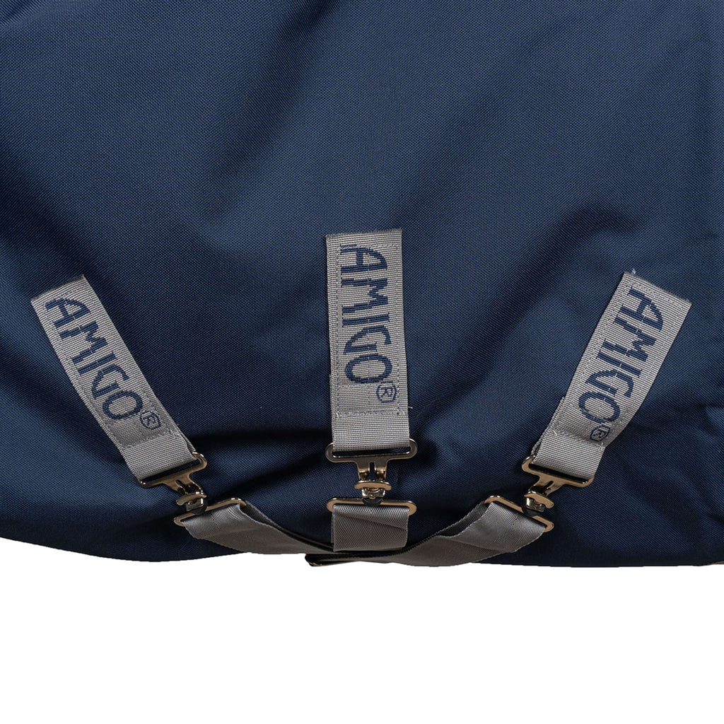 Amigo Turnout Rug Integrated 1200D 150g Navy/Titanium Grey/Silver