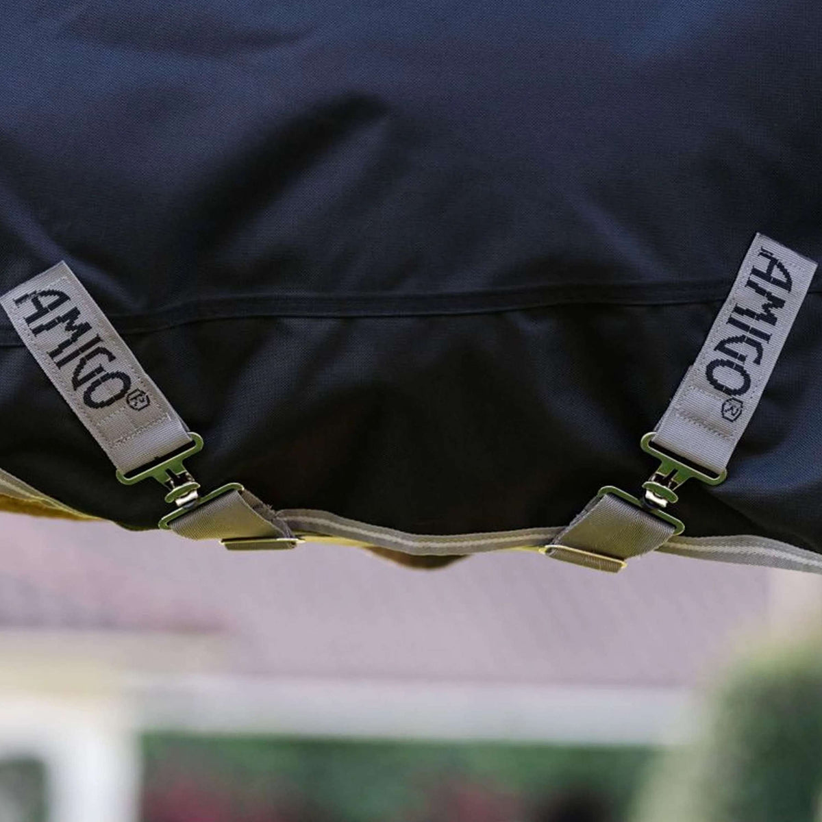 Amigo Turnout 1200D Plus Pony 50g Schwarz/Titangrau/Silber