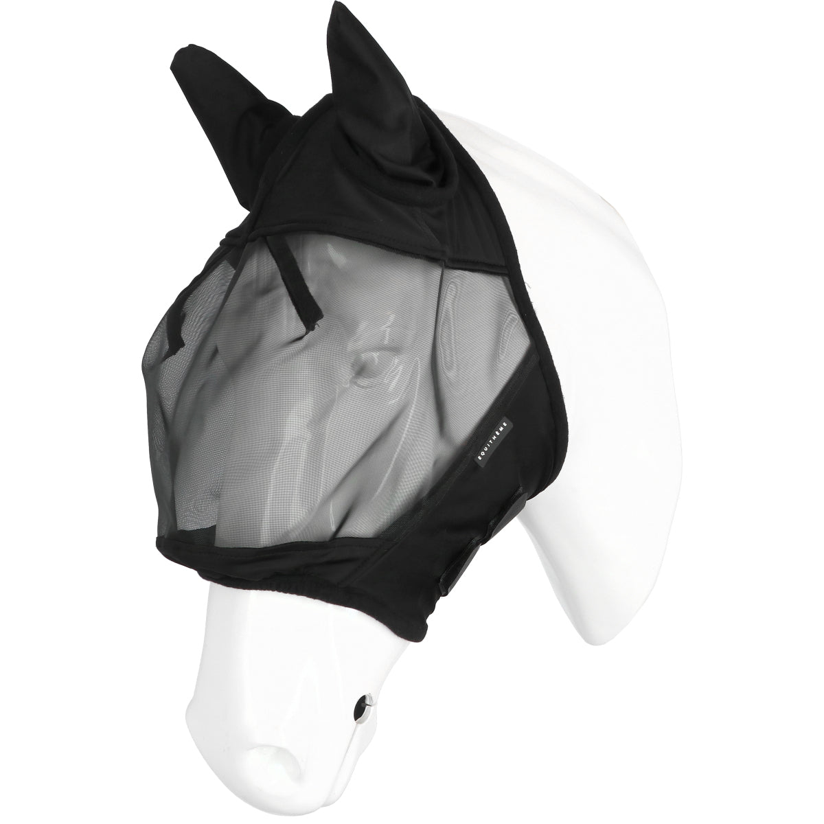 EQUITHÈME Fliegenmaske Doux mit UV-Schutz Schwarz