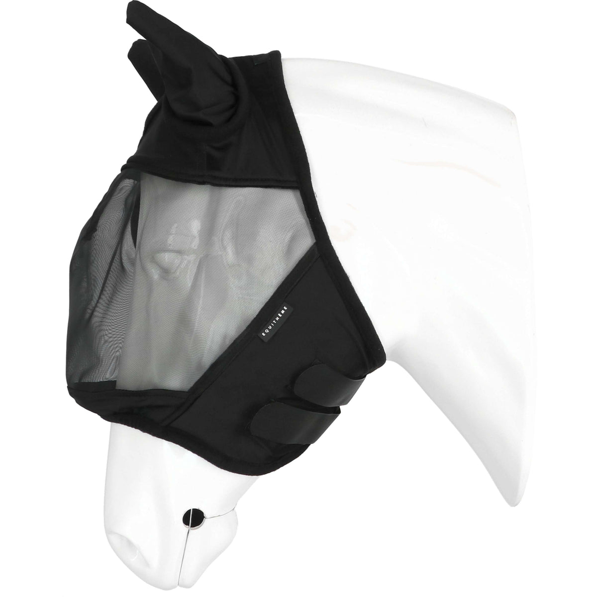 EQUITHÈME Fliegenmaske Doux mit UV-Schutz Schwarz