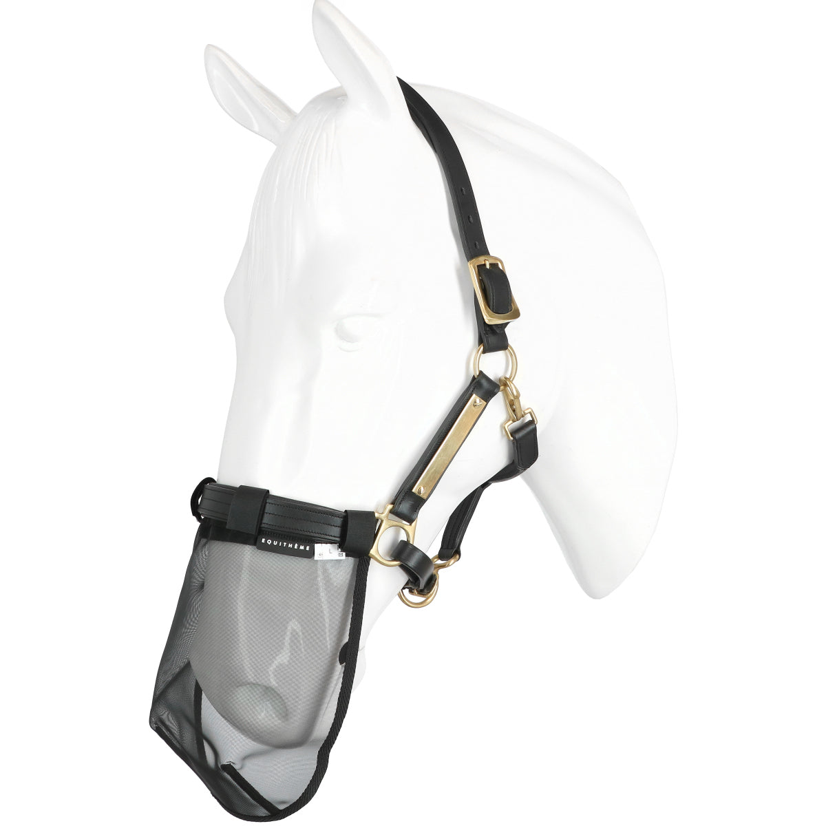 EQUITHÈME Nasenschutz mit UV-Schutz Schwarz
