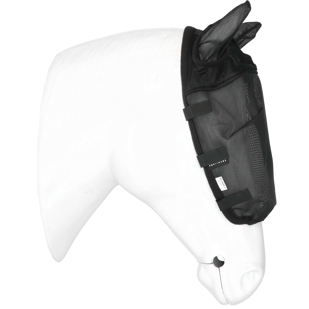 EQUITHÈME Fliegenmaske Halfter mit UV-Schutz Schwarz
