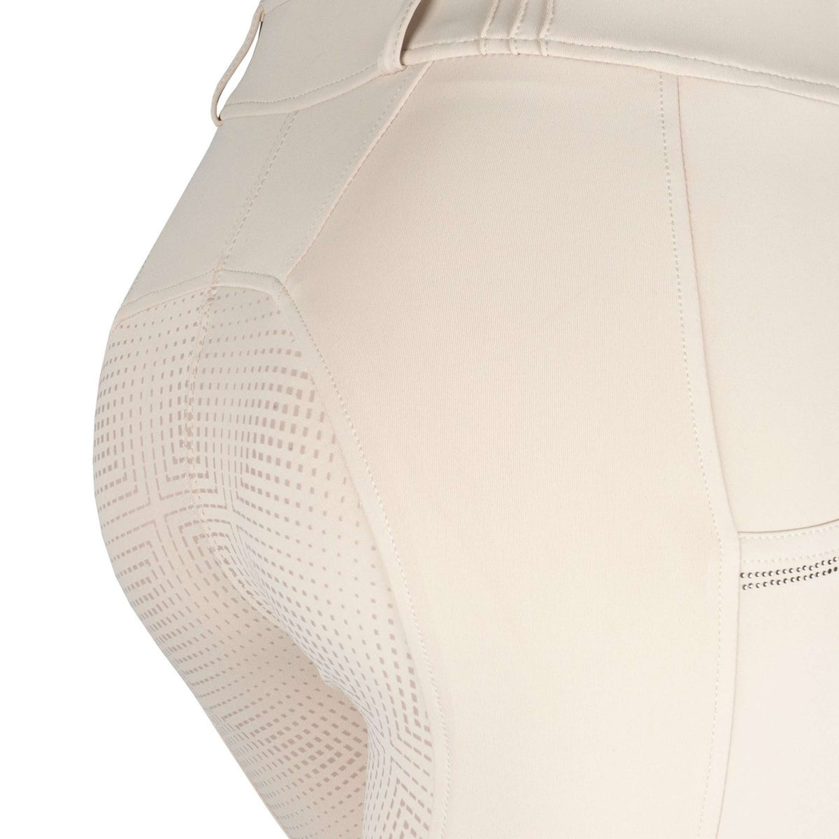 Montar Reitleggings MoZuna Gun Metal Crystals Full Grip Warm Light Grey