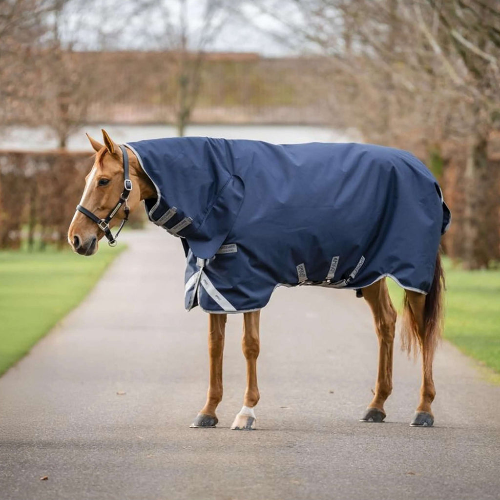 Amigo Turnout Rug Integrated 1200D 150g Navy/Titanium Grey/Silver