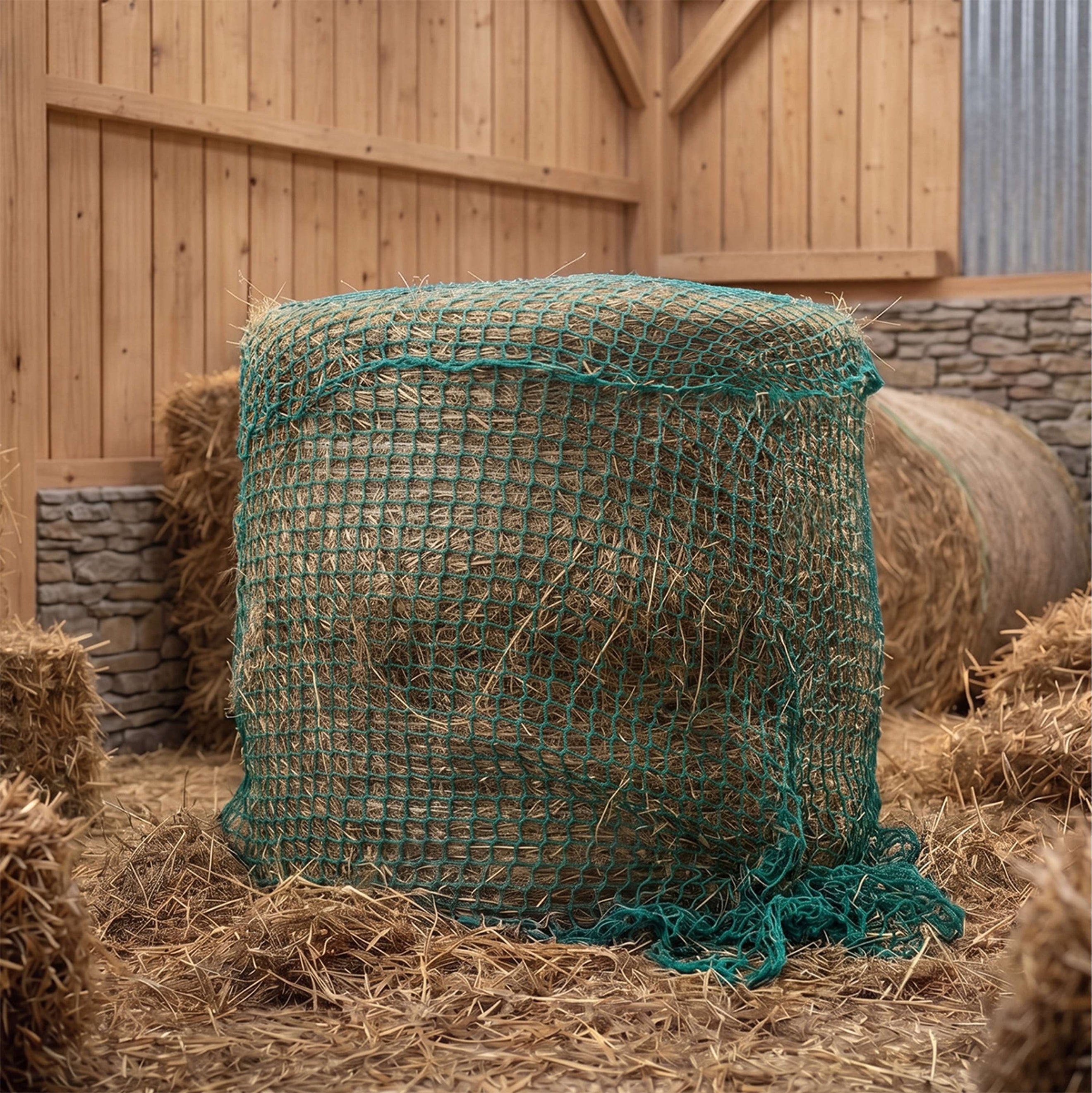 Agradi Horse Heunetz für Rundballen Maschen 4,5x4,5cm Grün Agradi Horse Heunetz für Rundballen Maschen 4,5x4,5cm Grün