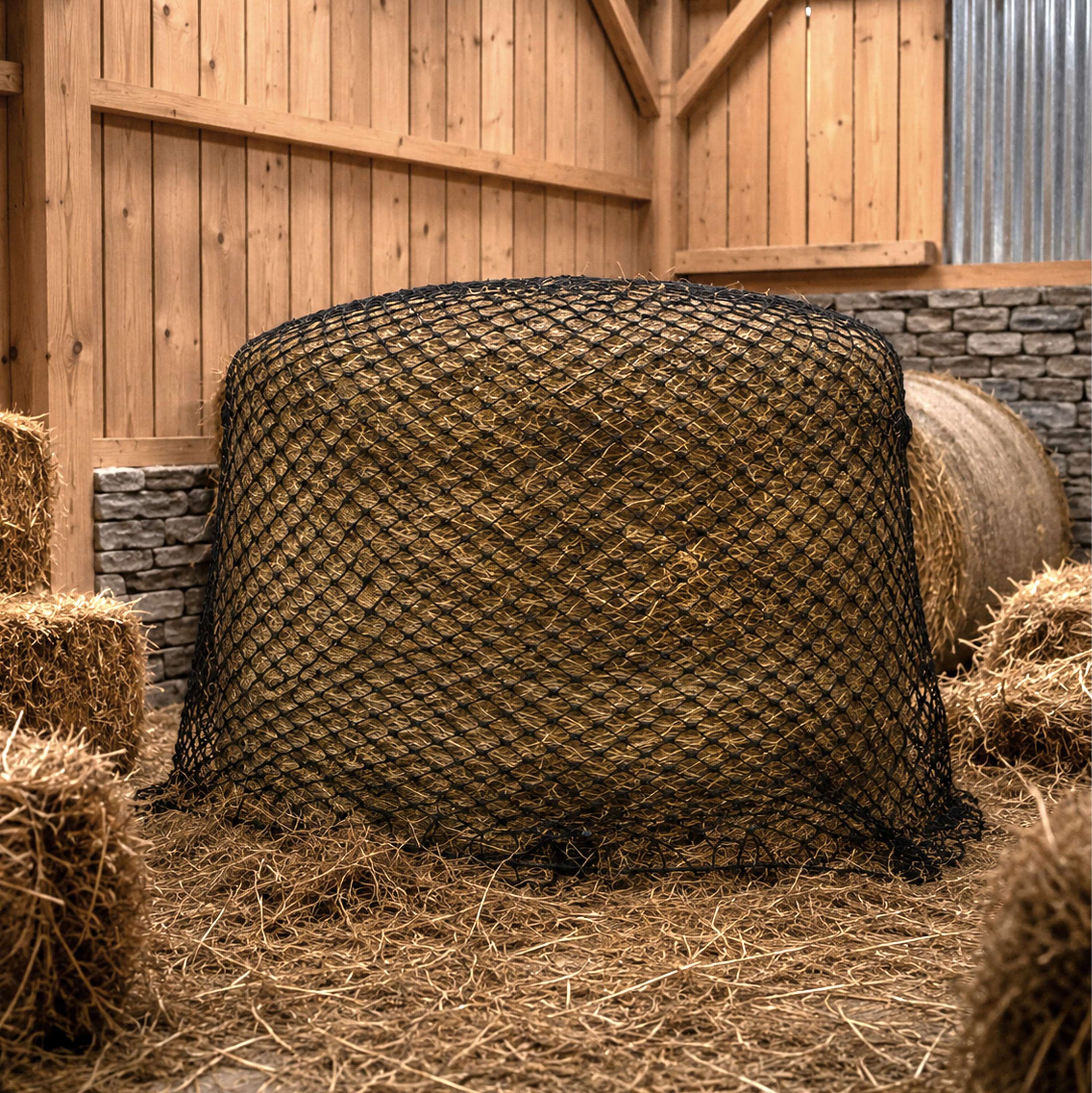 Agradi Horse Heunetz für Rundballen Schwarz