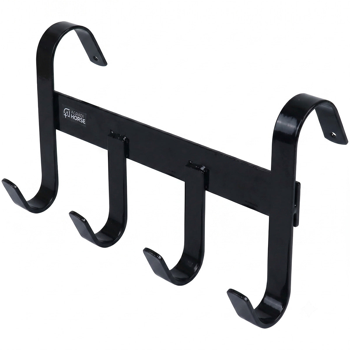 Agradi Horse Trensenhalter mit 4 Haken Schwarz