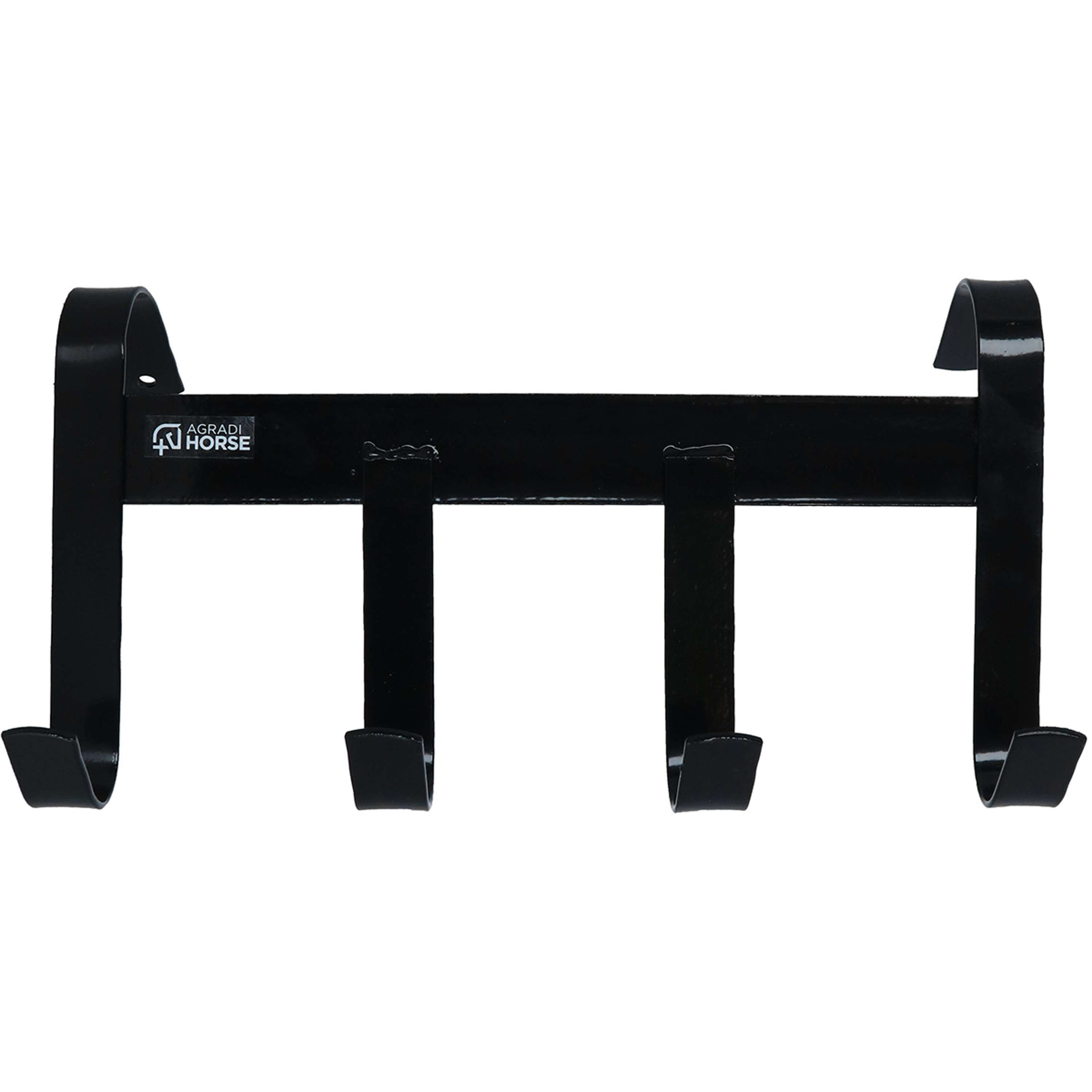Agradi Horse Trensenhalter mit 4 Haken Schwarz Agradi Horse Trensenhalter mit 4 Haken Schwarz