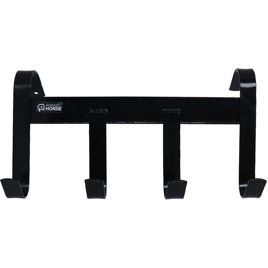 Agradi Horse Trensenhalter mit 4 Haken Schwarz