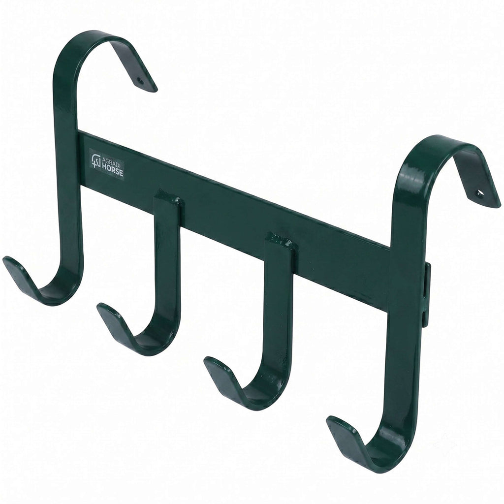 Agradi Horse Trensenhalter mit 4 Haken Grün