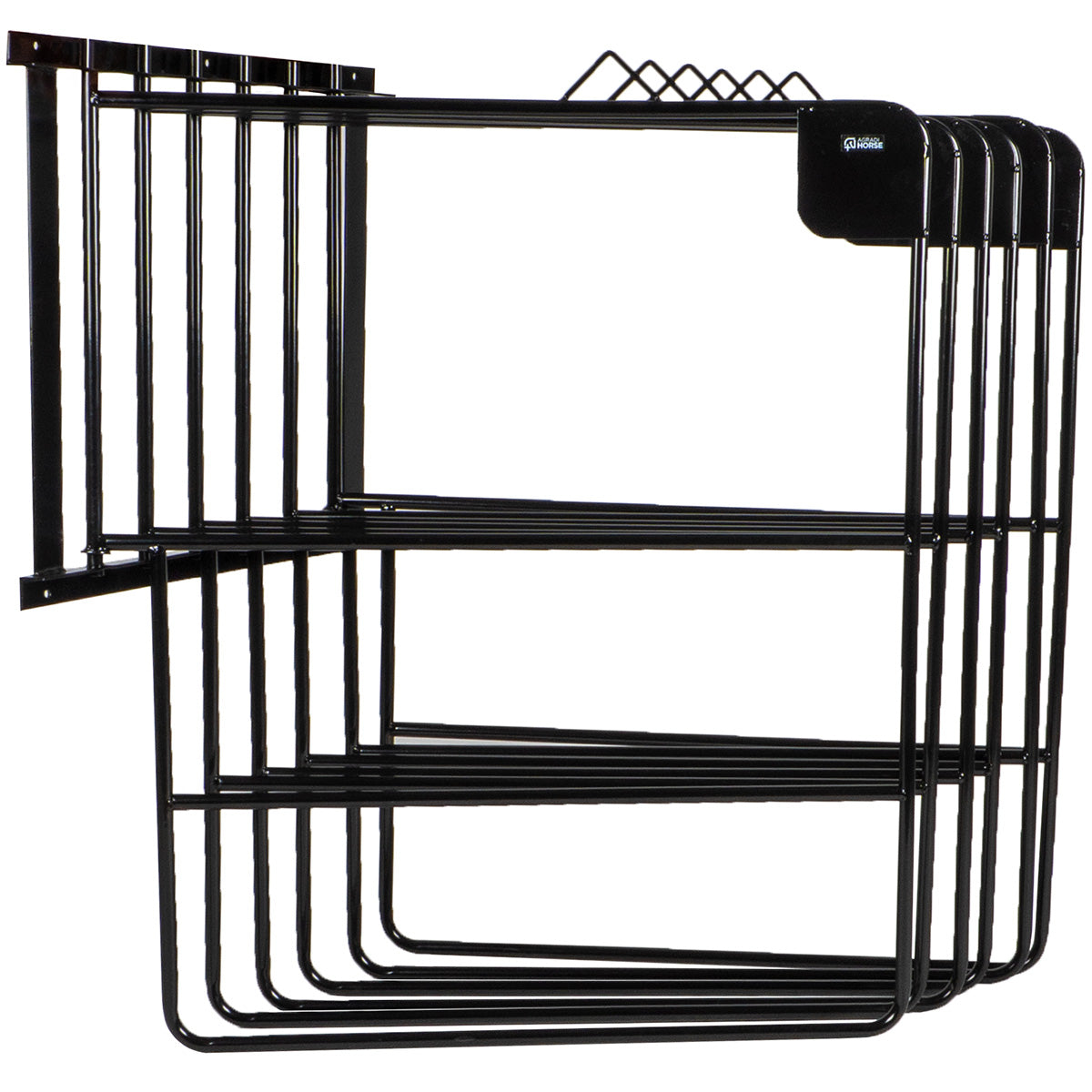 Agradi Horse Deckenhalter für 6 Decken Metall XH Schwarz