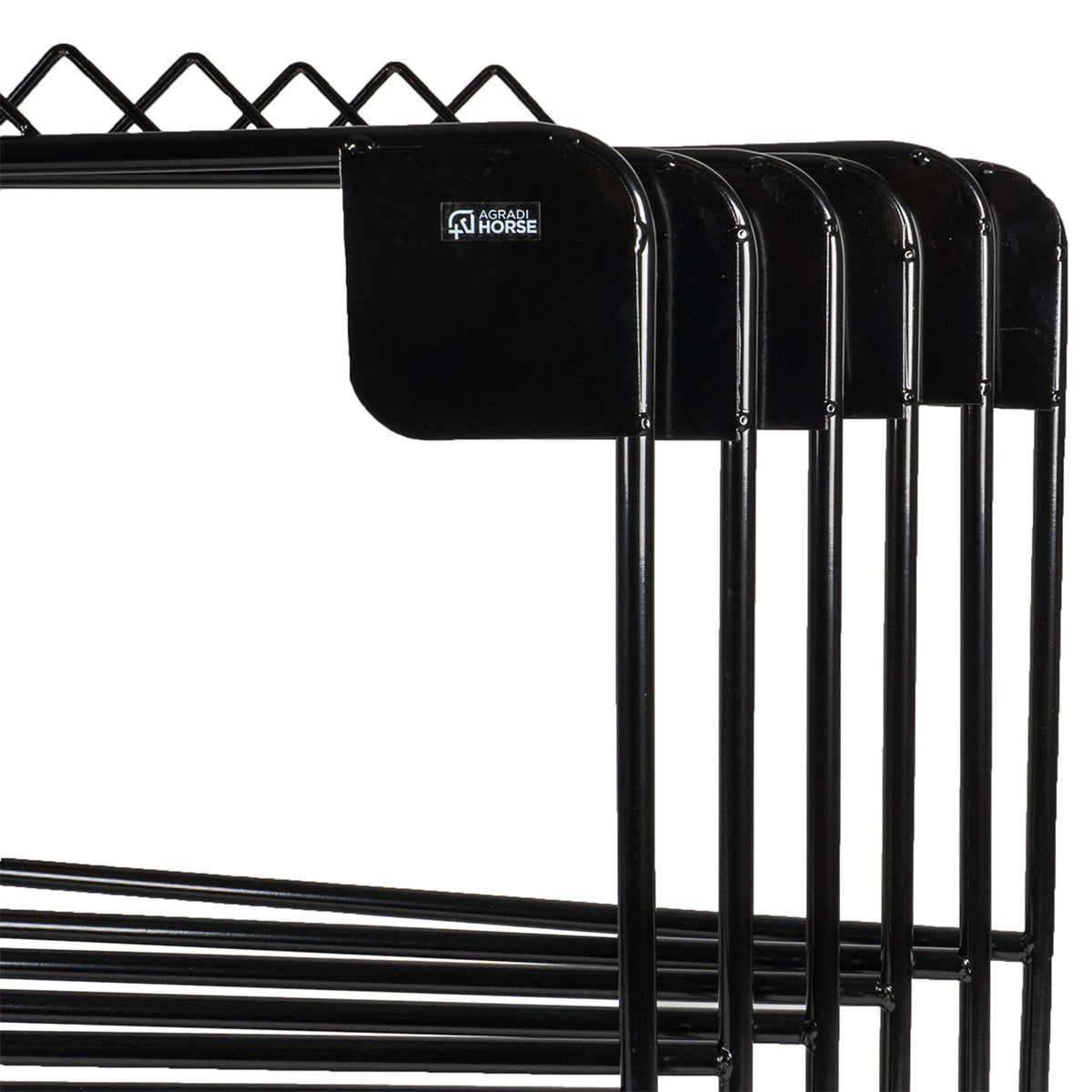 Agradi Horse Deckenhalter für 6 Decken Metall XH Schwarz