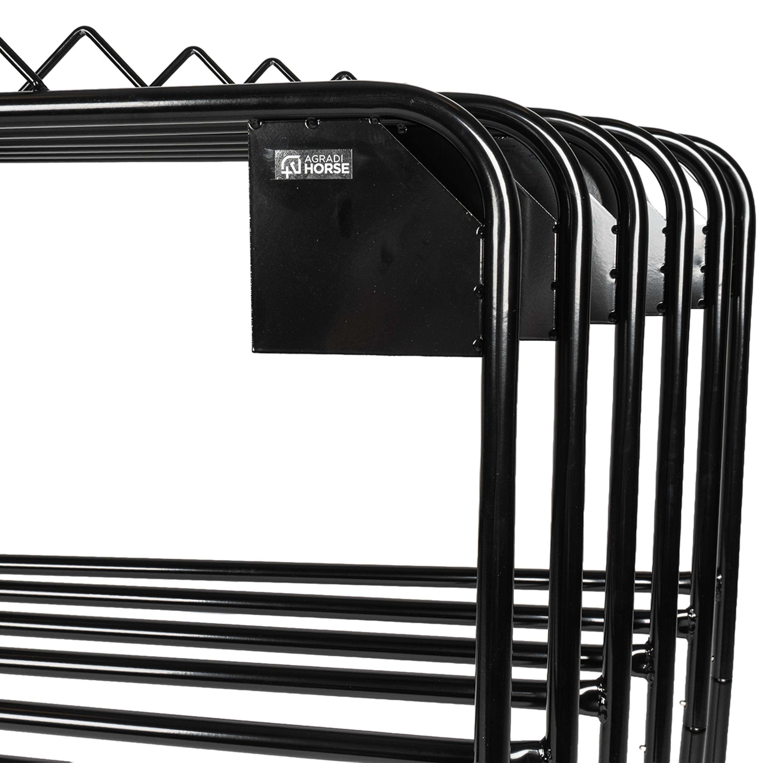 Agradi Horse Deckenhalter für 6 Decken Metall S Schwarz Agradi Horse Deckenhalter für 6 Decken Metall S Schwarz