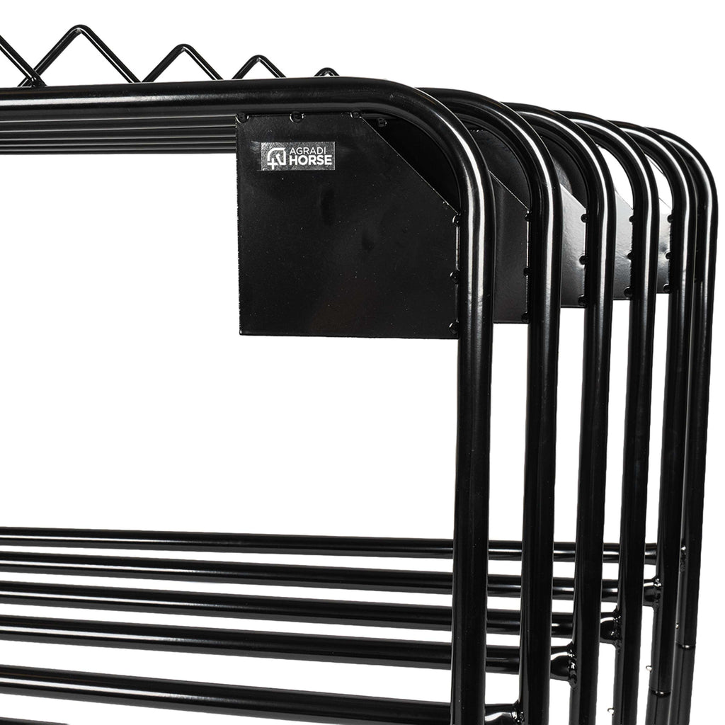 Agradi Horse Deckenhalter für 6 Decken Metall S Schwarz