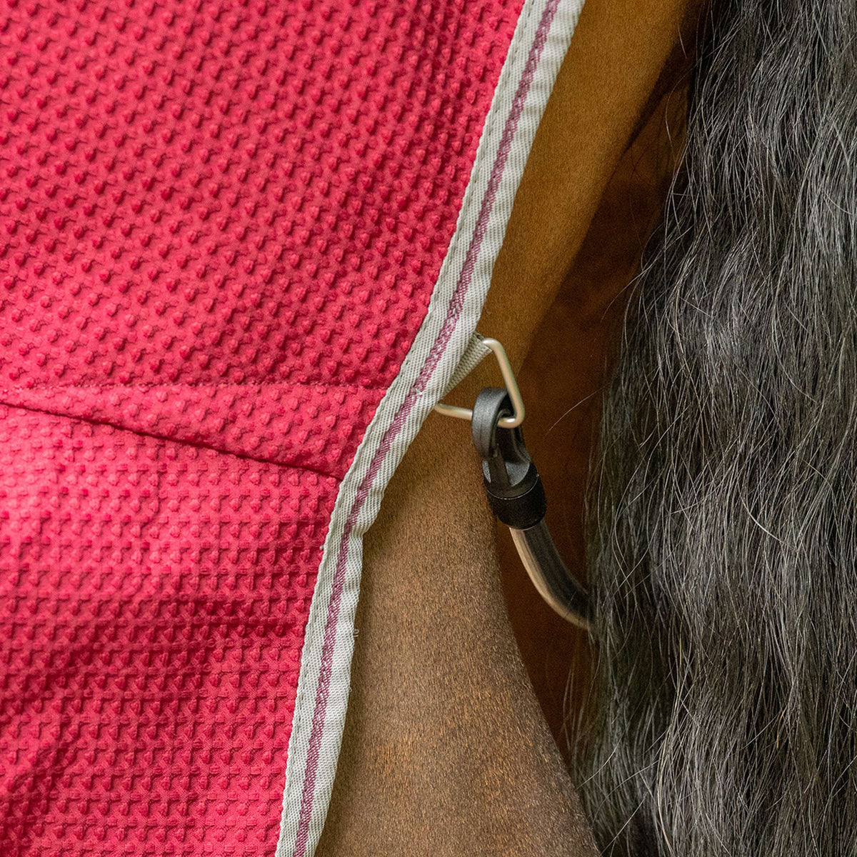 Velder Horsewear Waffle Cooler Rug Maulbeeren Rot
