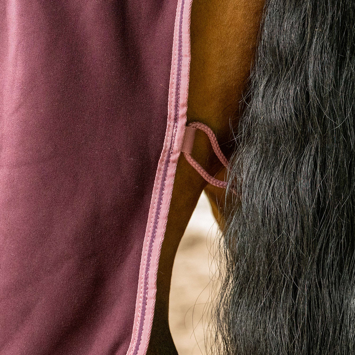 Velder Horsewear Cooler Rug Plum Brown