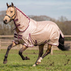 Velder Horsewear Essentials Fliegendecke Mesh mit Halsteil Earth Grey