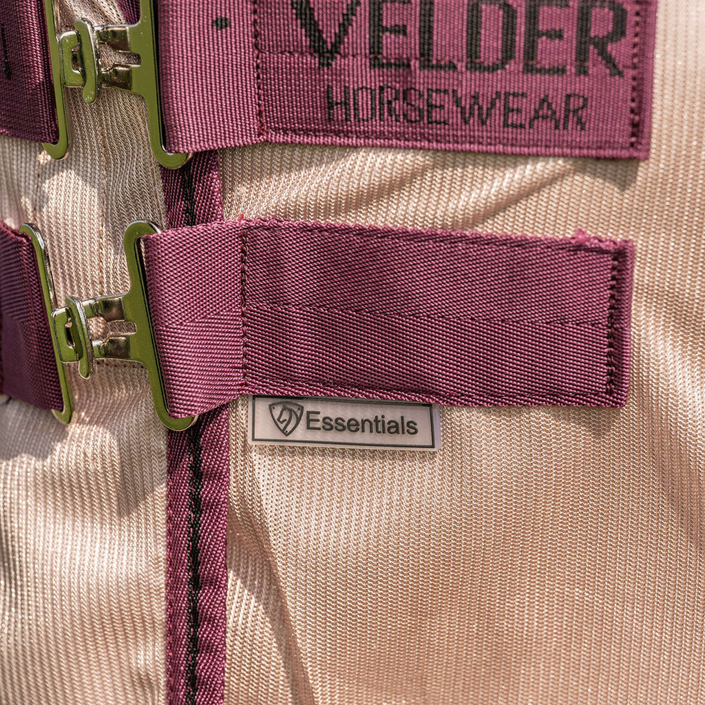 Velder Horsewear Essentials Pony Fliegendecke Mesh mit Halsteil Earth Grey