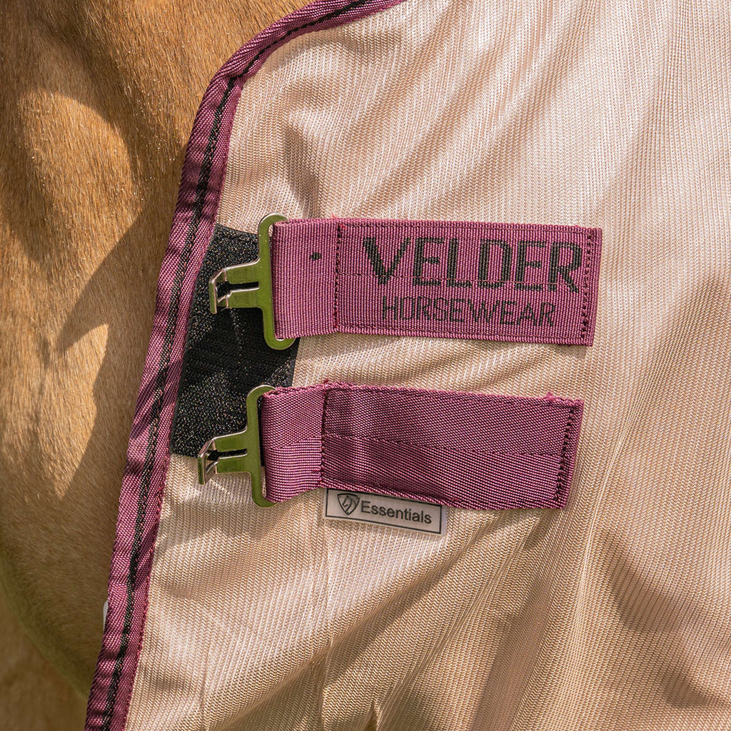 Velder Horsewear Essentials Pony Fliegendecke Mesh mit Halsteil Earth Grey