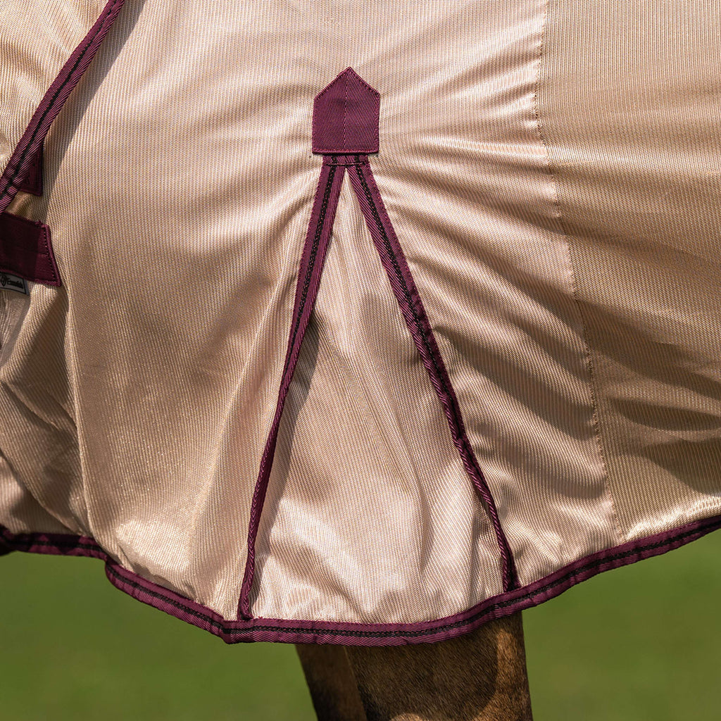 Velder Horsewear Essentials Pony Fliegendecke Mesh mit Halsteil Earth Grey