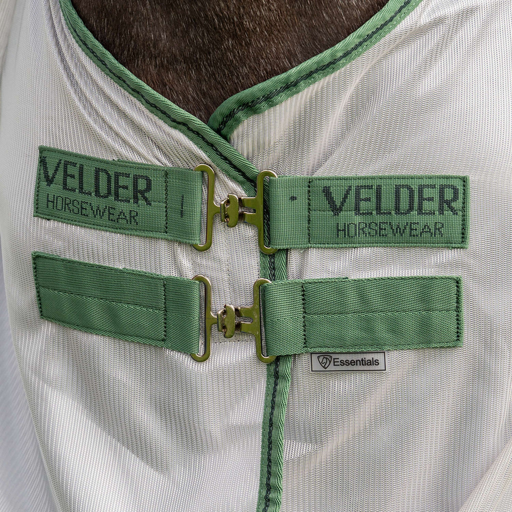 Velder Horsewear Essentials Pony Fliegendecke Mesh mit Halsteil Silber