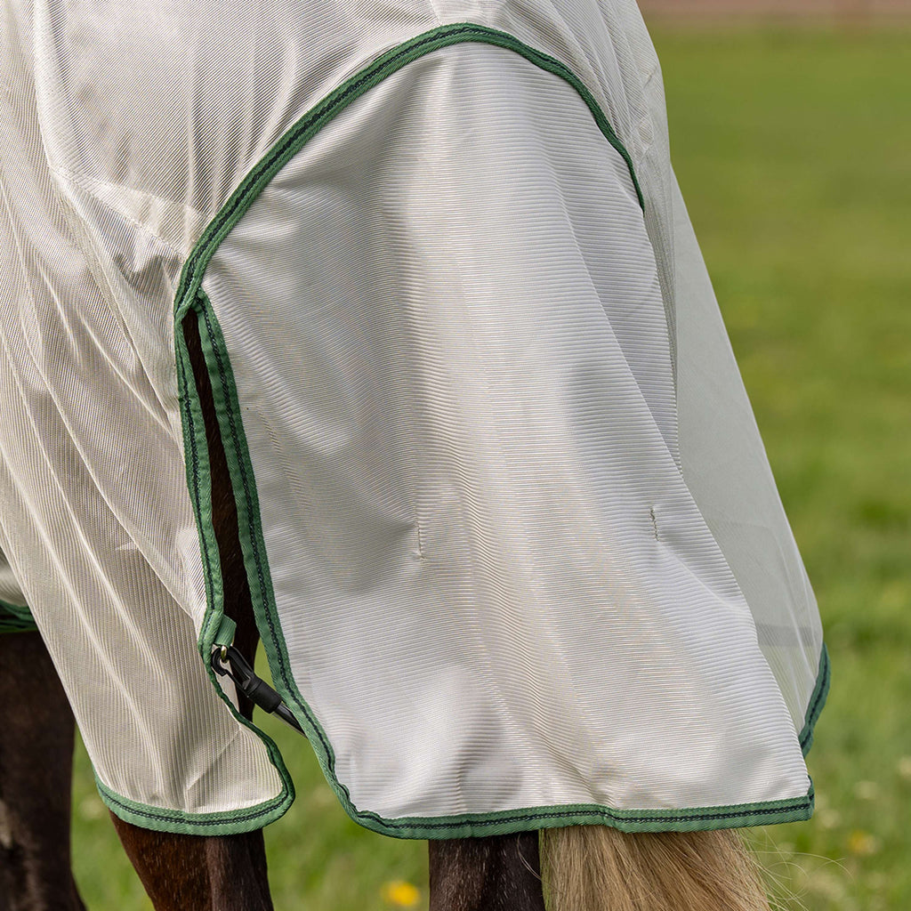 Velder Horsewear Essentials Fliegendecke Mesh mit Halsteil Silber