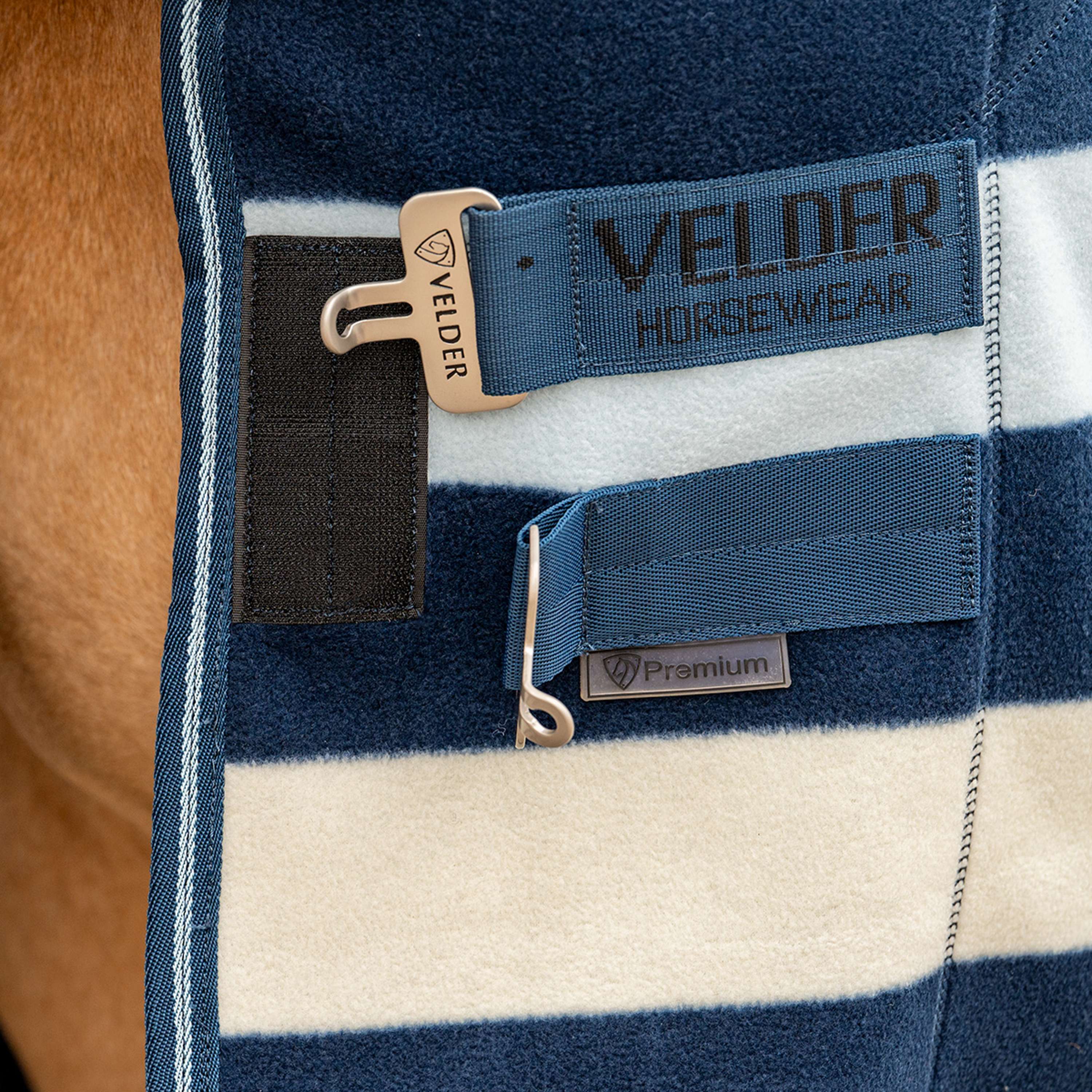 Velder Horsewear Premium Pony Deluxe Fleece Cooler Rug Navy