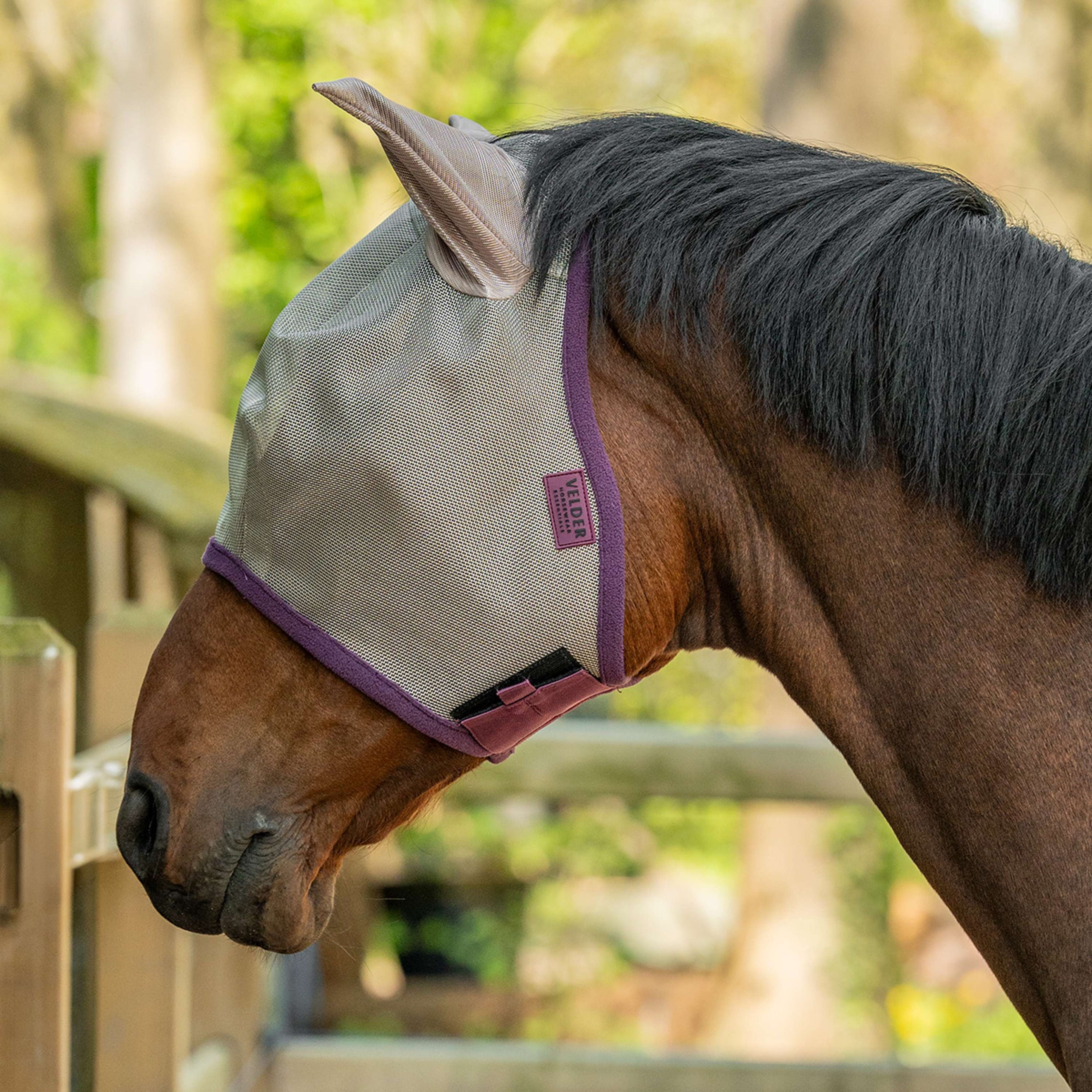 Velder Horsewear Essentials Fliegenmaske mit Ohren Sand Stone Velder Horsewear Essentials Fliegenmaske mit Ohren Sand Stone
