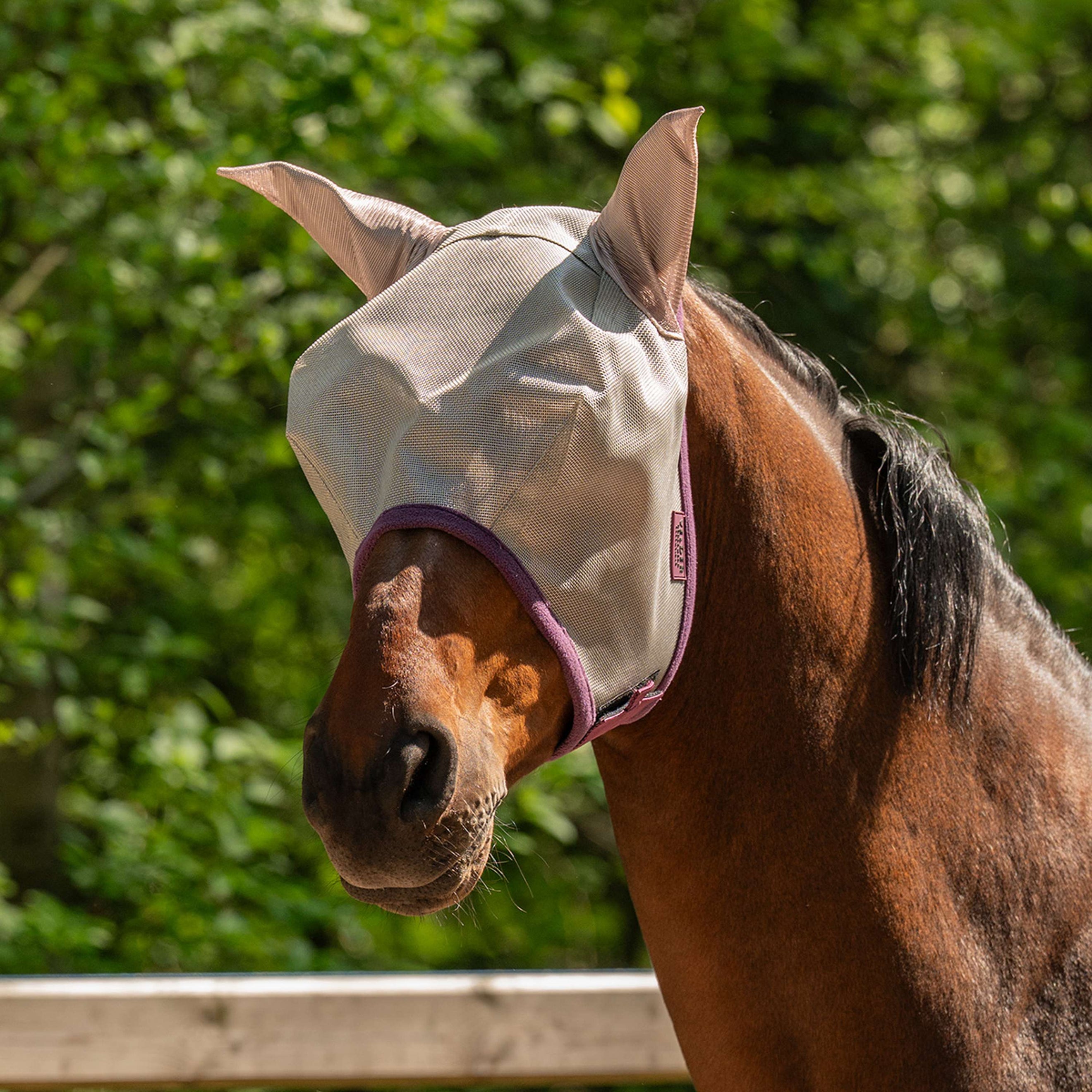Velder Horsewear Fliegenmaske mit Ohren Sand Stone