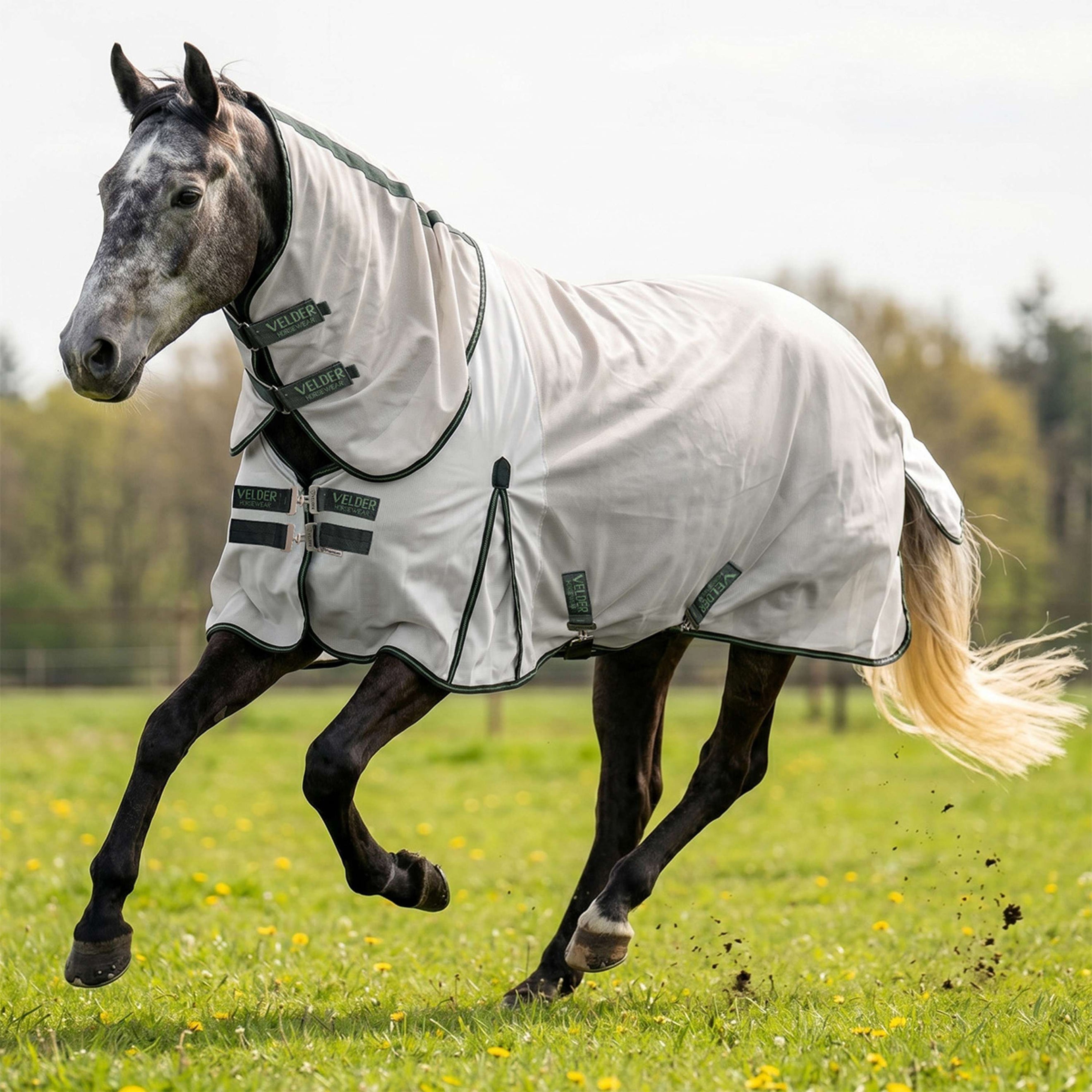 Velder Horsewear Fliegendecke Guardian AirMesh Silver Mist Velder Horsewear Fliegendecke Guardian AirMesh Silver Mist