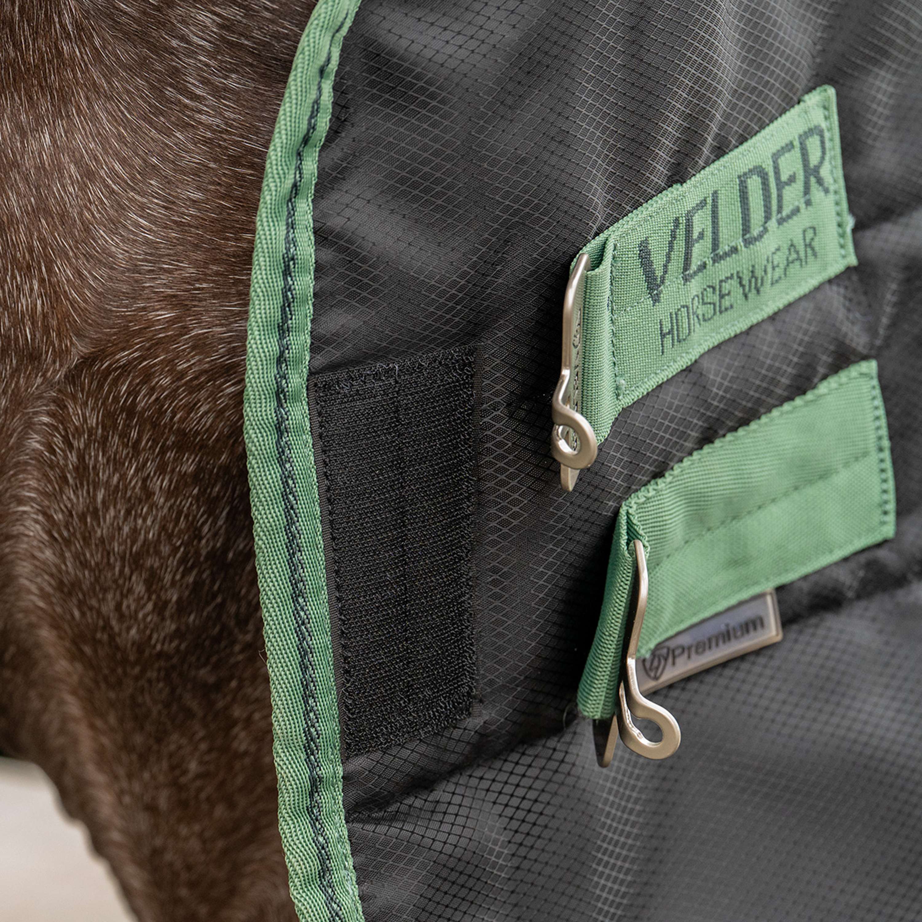 Velder Horsewear Premium Pony Stalldecke 210D 100g Schwarz