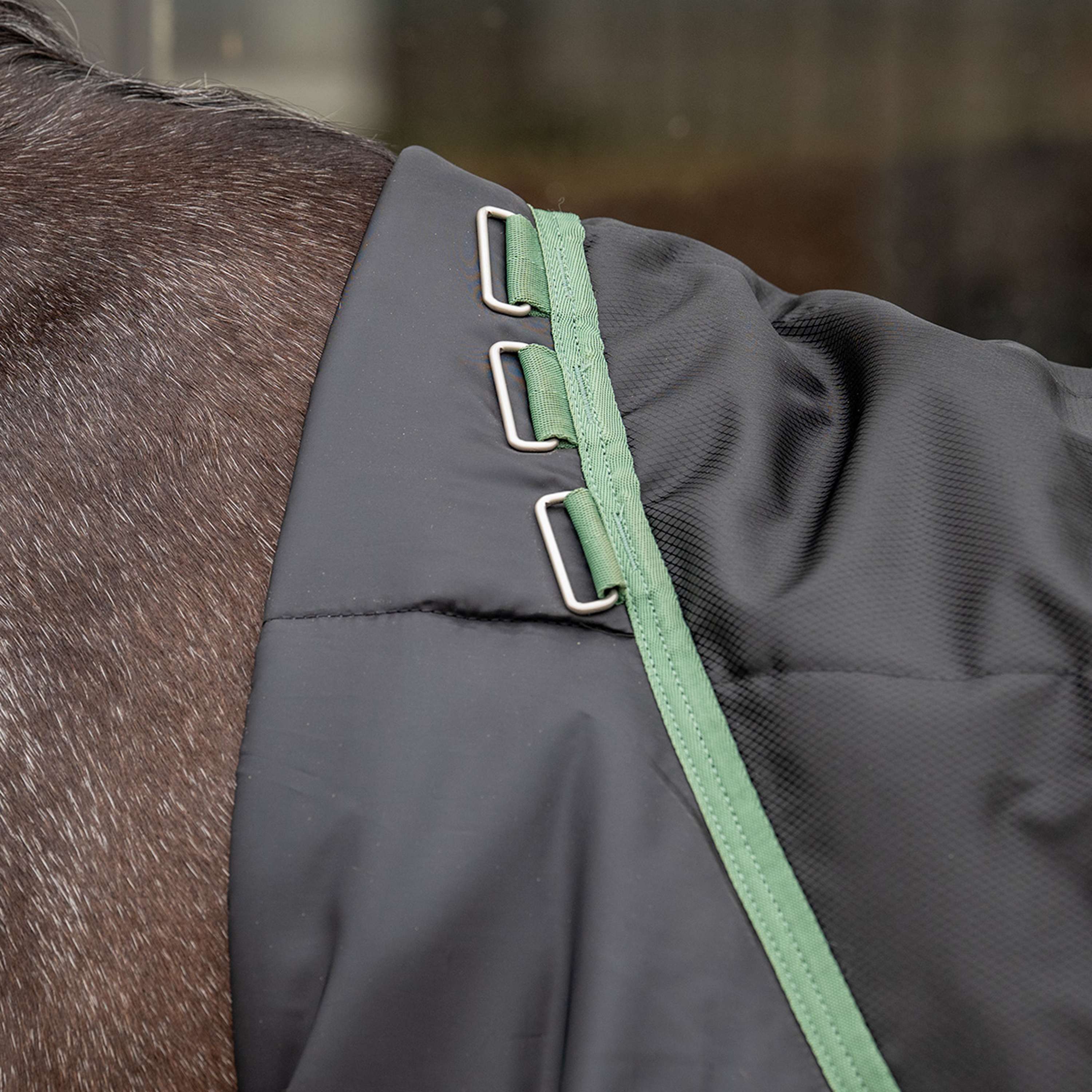 Velder Horsewear Premium Pony Stalldecke 210D 100g Schwarz