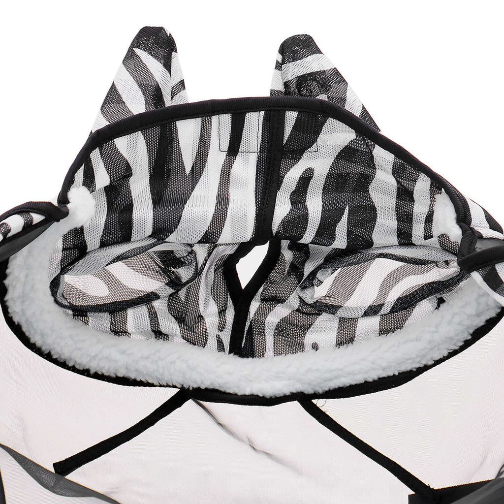 Velder Horsewear Essentials Fliegenmaske Zebra mit Ohren Schwarz/Weiß
