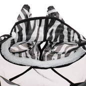 Velder Horsewear Essentials Fliegenmaske Zebra mit Ohren Schwarz/Weiß