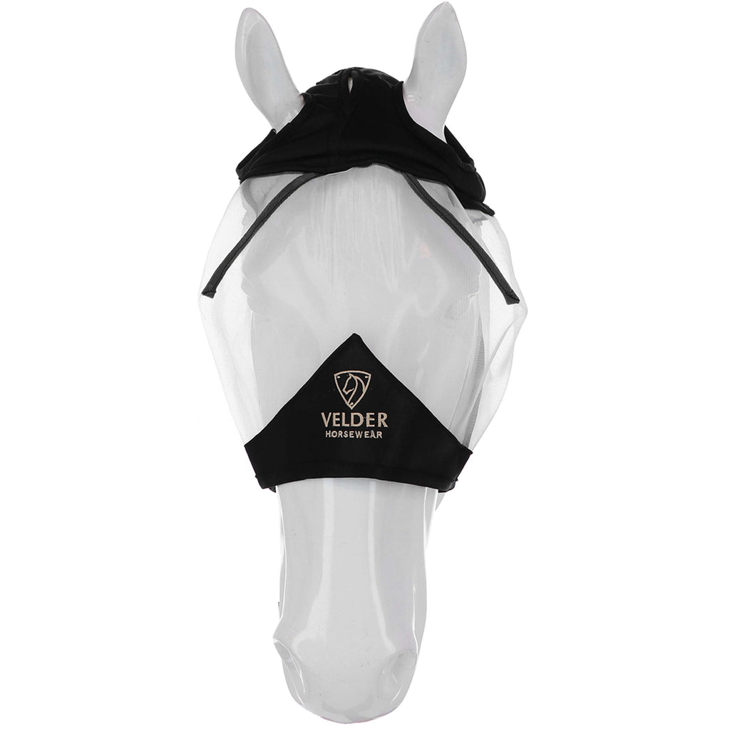 Velder Horsewear Premium Fliegenmaske Ohne Ohren Schwarz