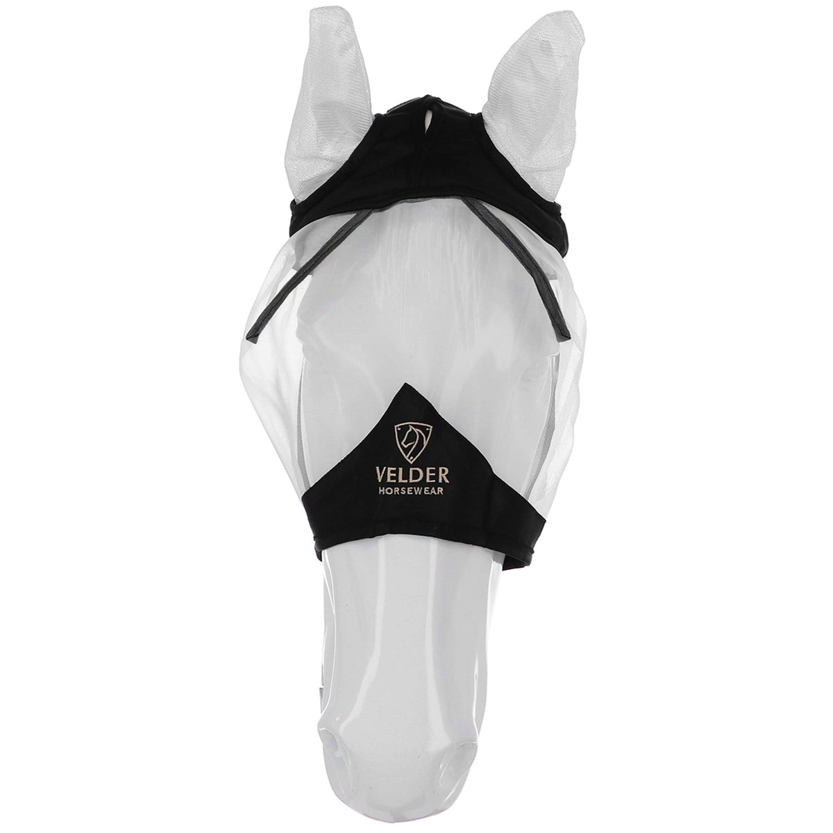 Velder Horsewear Premium Fliegenmaske mit Ohren Schwarz