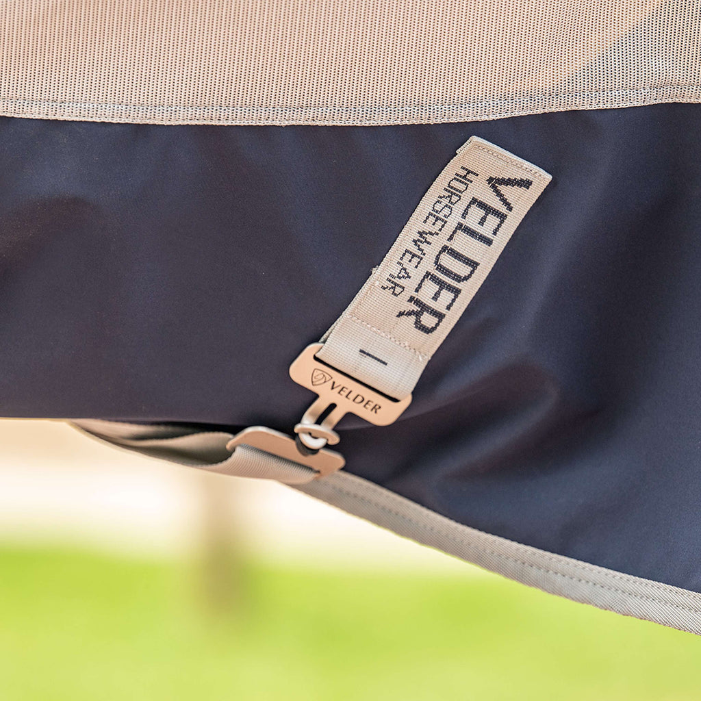 Velder Horsewear Premium Pony Fliegendecke Rainless Fall Navy/Pearl Silver
