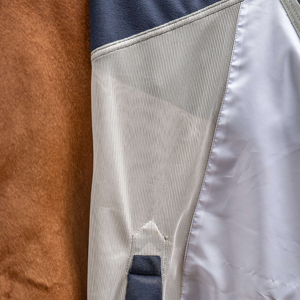 Velder Horsewear Premium Pony Fliegendecke Rainless Fall Navy/Pearl Silver