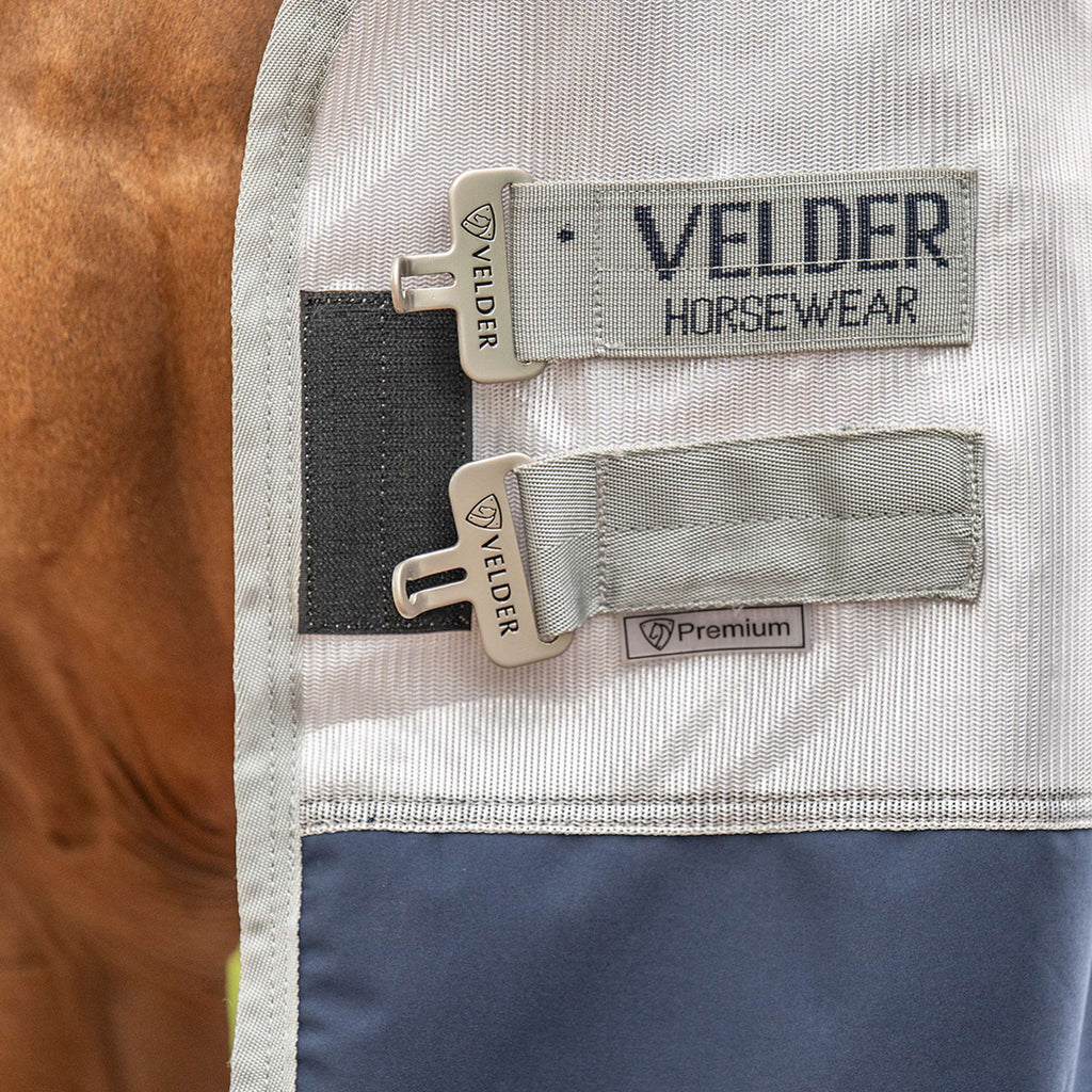 Velder Horsewear Premium Fliegendecke Rainless Fall Navy/Pearl Silver