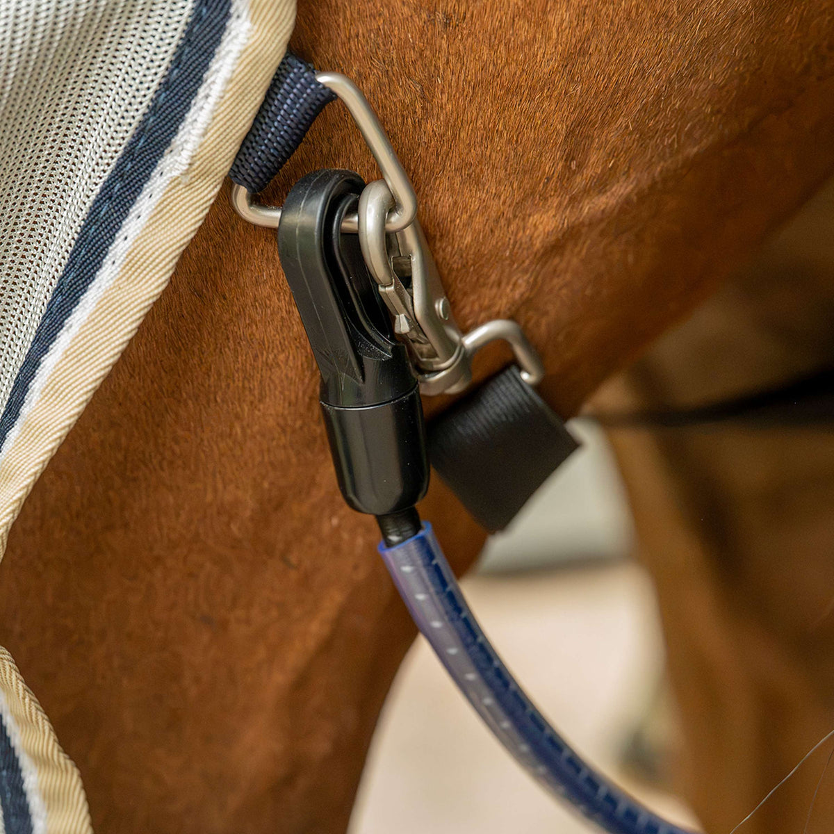 Velder Horsewear Premium Fliegendecke Waterproof-Top Navy/Pearl Silver